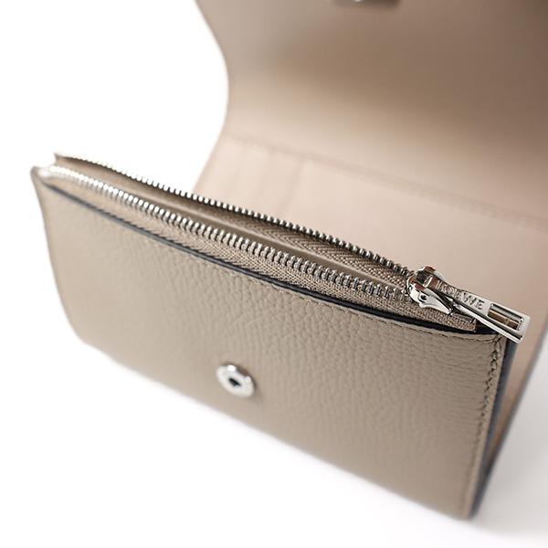 【希少美品】LOEWE アナグラム ミニウォレット ポーチ アイボリー 財布 LOEWE（ロエベ） Anagram Small Vertical Wallet 三つ折り財布