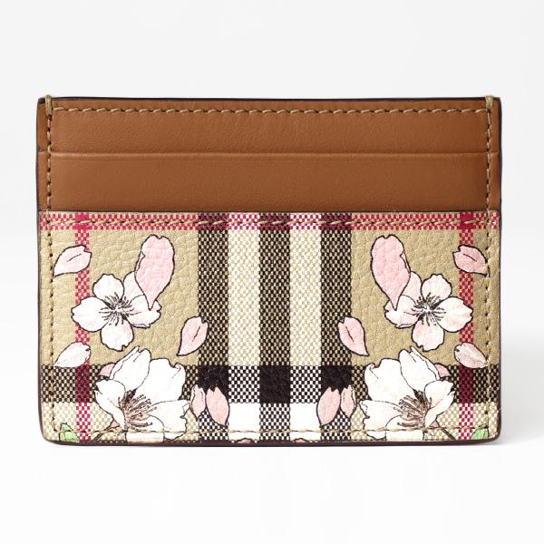 BURBERRY Burberry バーバリー FLORAL CHECK PRINT Card Holder BURBERRY Burberry バーバリー FLORAL CHECK PRINT Card Holder