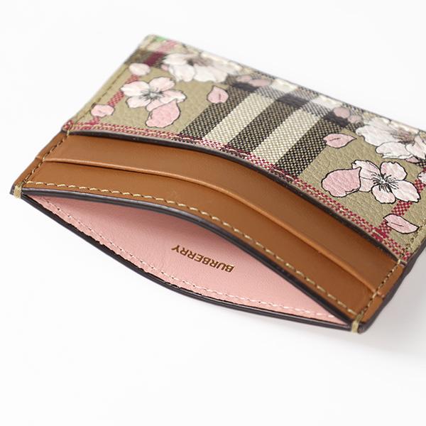 BURBERRY Burberry バーバリー FLORAL CHECK PRINT Card Holder BURBERRY Burberry バーバリー FLORAL CHECK PRINT Card Holder