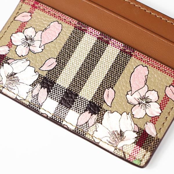 BURBERRY Burberry バーバリー FLORAL CHECK PRINT Card Holder BURBERRY Burberry バーバリー FLORAL CHECK PRINT Card Holder
