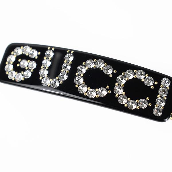 GUCCI（グッチ） Cyrstal GUCCI Hair Clip クリスタル シングル ヘア