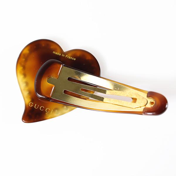GUCCI（グッチ） Interlocking G Heart Hair Clip インターロッキングG