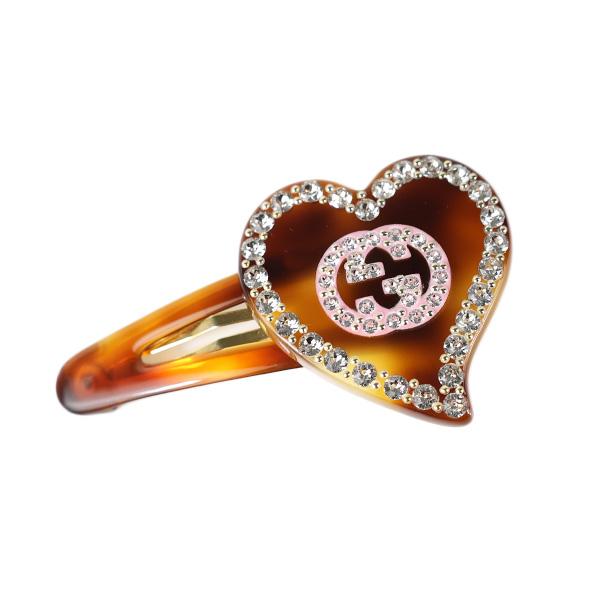 GUCCI（グッチ） Interlocking G Heart Hair Clip インターロッキングG