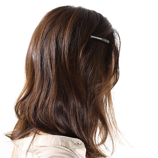 GUCCI（グッチ） Cyrstal GUCCI Hair Clip ヘアクリップ ヘア