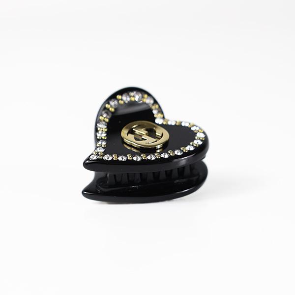 最終値下げ　新品未使用　グッチ　ハートミニヘアクリップ GUCCI（グッチ） Interlocking G Heart Small Hair Clip インター