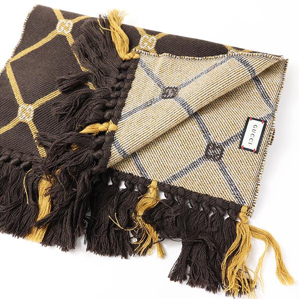 GUCCI グッチ GG Monogram Wool Scarf マフラー ストール GUCCI グッチ GG Monogram Wool Scarf マフラー ストール