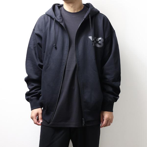 Y-3 ワイスリー LOGO ZIP HODDIE パーカー ジップアップ スウェット 