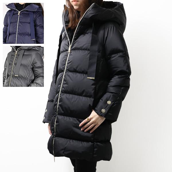 HERNO ヘルノ A-Shape Satin Down Coat ダウンコート サテン Aシェイプ