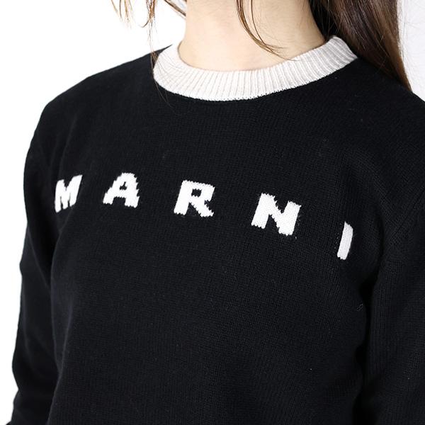 MARNI マルニ ボーダー ニット セーター 黒/白 MARNI（マルニ） Color Block Sweater カラーブロック セーター ニット
