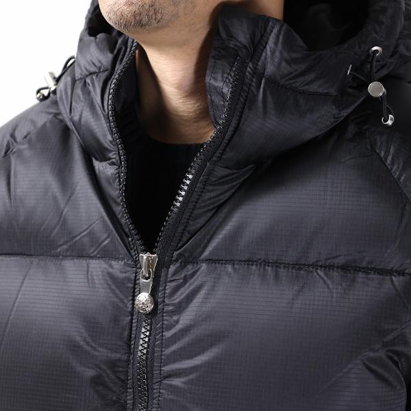 PYRENEX ピレネックス STEN 3 RIPSTOP ステン3 リップストップ ダウンジャケット フード付き ナイロン ショート丈 ジャケット ダウン ユニセックス HUW004Pの画像