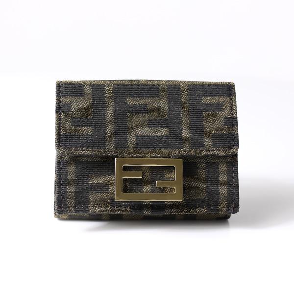 FENDI（フェンディ） Micro Tri-Fold Wallet バゲット マイクロ 三