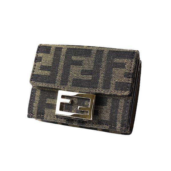 FENDI（フェンディ） Micro Tri-Fold Wallet バゲット マイクロ 三
