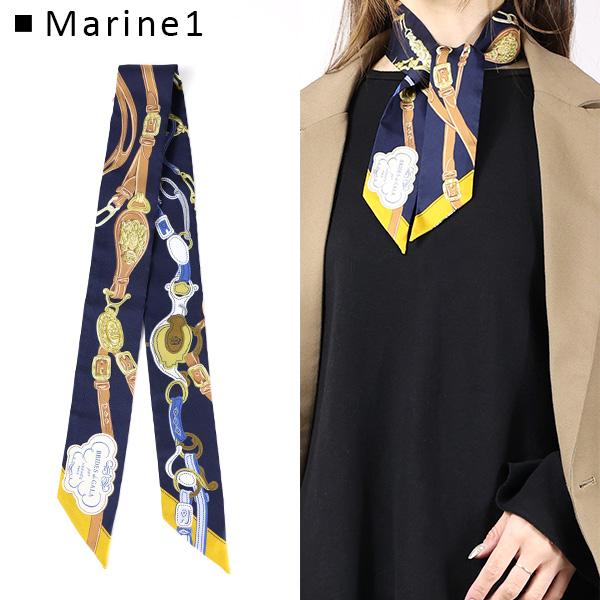 HERMES エルメス Twilly Scarf ツイリー スカーフ シルク100 HERMES エルメス Twilly Scarf ツイリー スカーフ シルク100