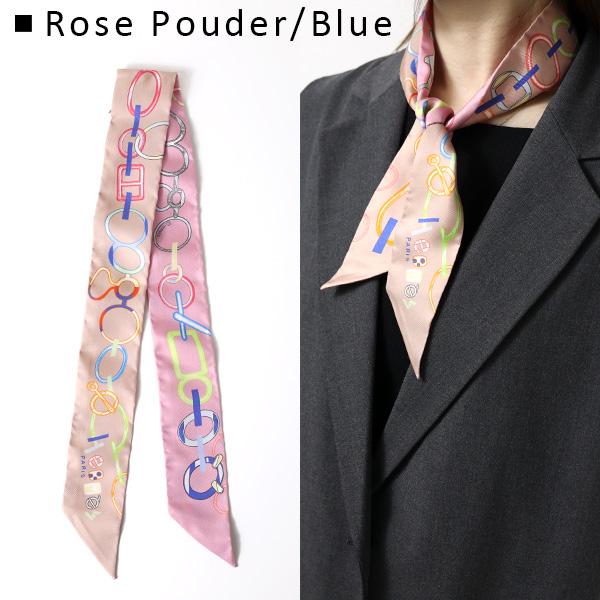 HERMES エルメス Twilly Scarf ツイリー スカーフ シルク100 HERMES エルメス Twilly Scarf ツイリー スカーフ シルク100