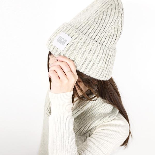 UGG（アグ） W CHUNKY KNIT SET マフラー ニット帽 2点セット チャン