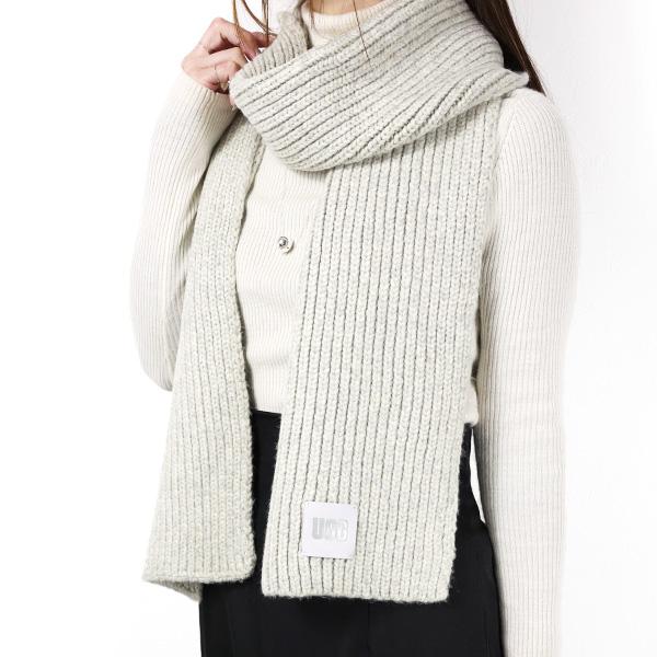 UGG（アグ） W CHUNKY KNIT SET マフラー ニット帽 2点セット チャン