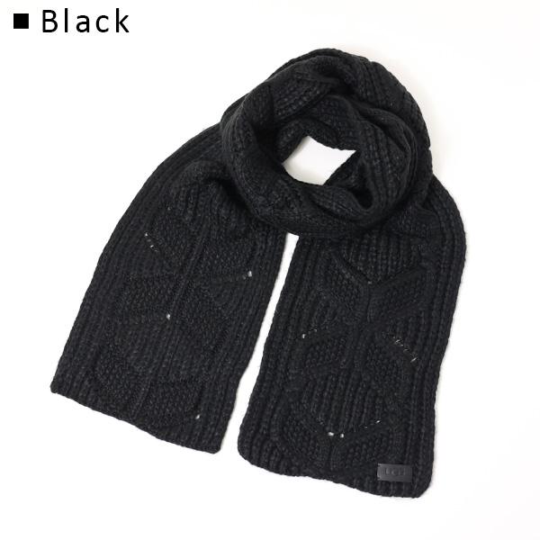 UGG（アグ） W CABLE SCARF ケーブル マフラー スカーフ ウール混紡