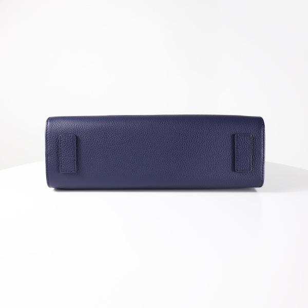 BALLY ネイビー ストライプ トートバッグ BALLY バリー ストライプ トートバッグ レザー ナイロン ネイビー