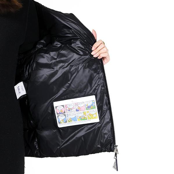 MONCLER モンクレール BIRON ダウンジャケット レディース ナイロン フード付き ロゴパッチ ショート丈 1A00091 597WN_8