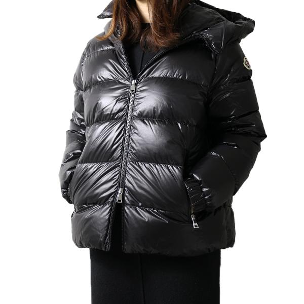 MONCLER モンクレール BIRON ダウンジャケット レディース ナイロン フード付き ロゴパッチ ショート丈 1A00091 597WN_9