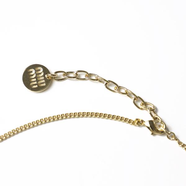 miu miu（ミュウミュウ） Logo Necklace ネックレス レディース ロゴ