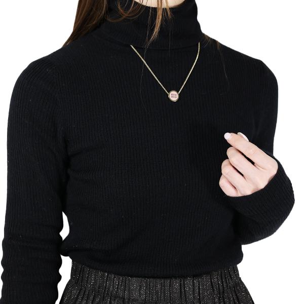 確実正規品　miu miu ロゴネックレス　ネックレス miu miu（ミュウミュウ） Logo Necklace ネックレス レディース ロゴ