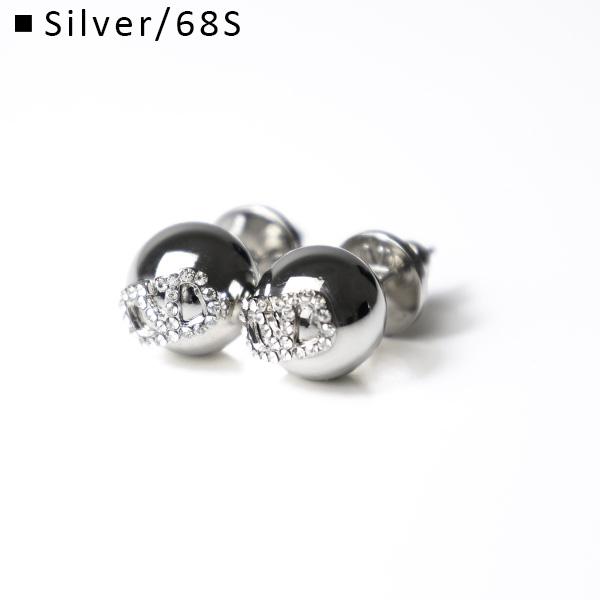 H355 美品✨VALENTINO　ピアス　Vロゴ　メタル　スワロフスキー VALENTINO（ヴァレンティノ） V Logo Swarovski Crystal Earrings