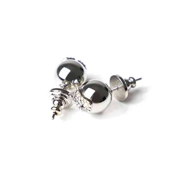 VALENTINO（ヴァレンティノ） V Logo Swarovski Crystal Earrings