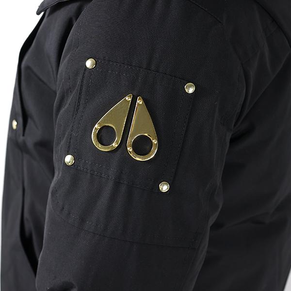 Moose Knuckles ブラック&ゴールドダウンジャケット キッズM150 MOOSE KNUCKLES（ムースナックルズ） キッズ ダウンジャケット UNISEX