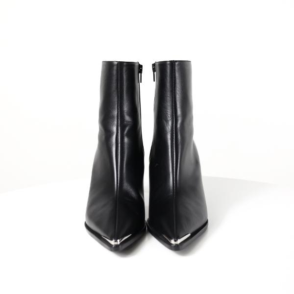 CELINE セリーヌ ベルヌイユ トリオンフ ショートブーツ ジップ24cm セリーヌ トリオンフ ジップブーツ パテントカーフレザー レディース