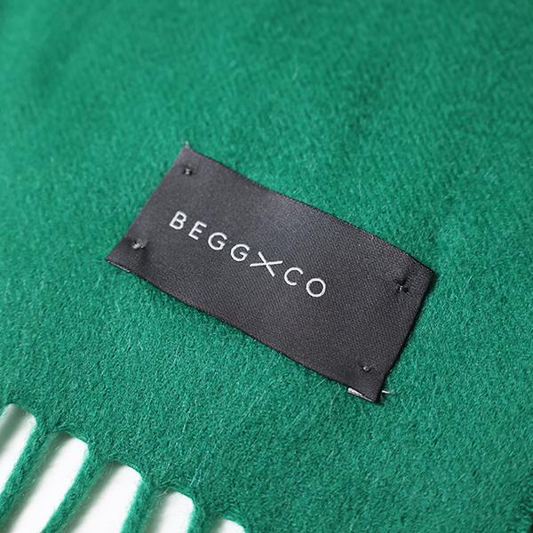 Begg&Co / ベグアンドコー カシミアストール グリーンドット タグ無し Begg & Co（ベグアンドコー） BEGG & CO マフラー ARRAN Plain