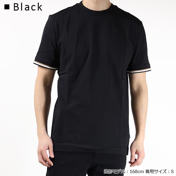 Tシャツ・カットソー BOSS Men T-shirt Black 50501097 001 HUGO BOSS Hugo Boss ヒューゴボス Tシャツ BLACK T-Shirts