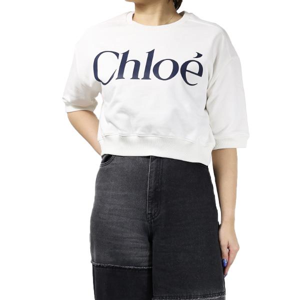 Chloe クロエ キッズ スウェットシャツ SHORT SLEEVE LOGO