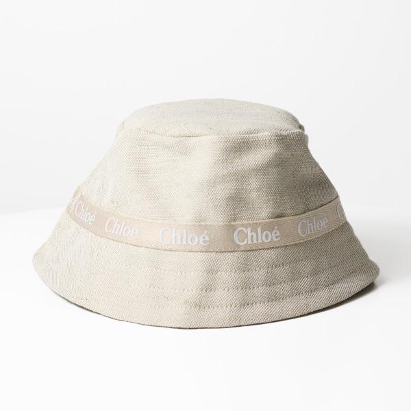 Chloé ベージュ バケットハット 今期新作帽子 Chloe（クロエ） キッズ バケットハット BUCKET HAT C20431 ガールズ
