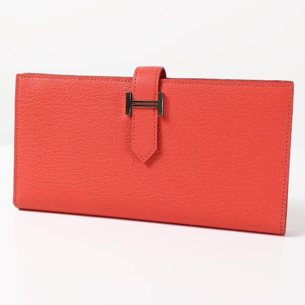 エルメス ベアンスフレ  長財布 エルメス ベアンスフレ オレンジ ヴォ―エプソン☆ (HERMES/長財布