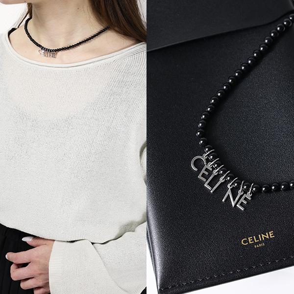 CELINE（セリーヌ） ネックレス Celine Monochrom Beads Necklace