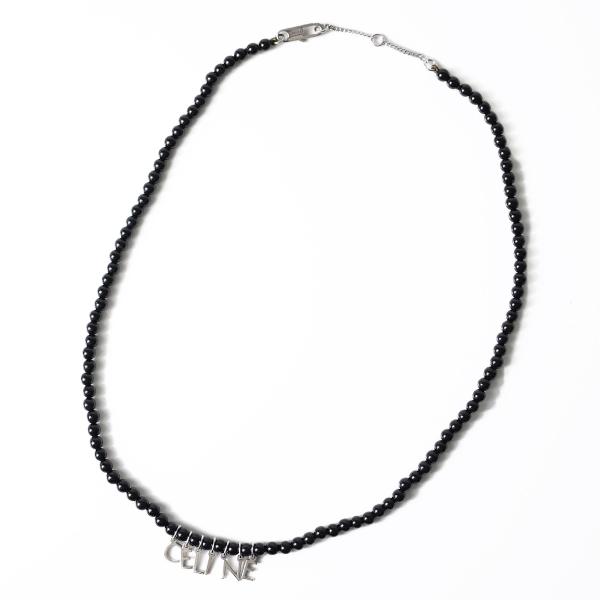 CELINE セリーヌ ネックレス Celine Monochrom Beads Necklace CELINE セリーヌ ネックレス Celine Monochrom Beads Necklace