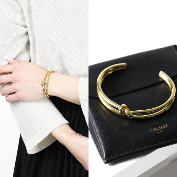 CÉLINE ノットデザイン ブレスレット CELINE（セリーヌ） ブレスレット Knot Double Bracelet ノット ダブル