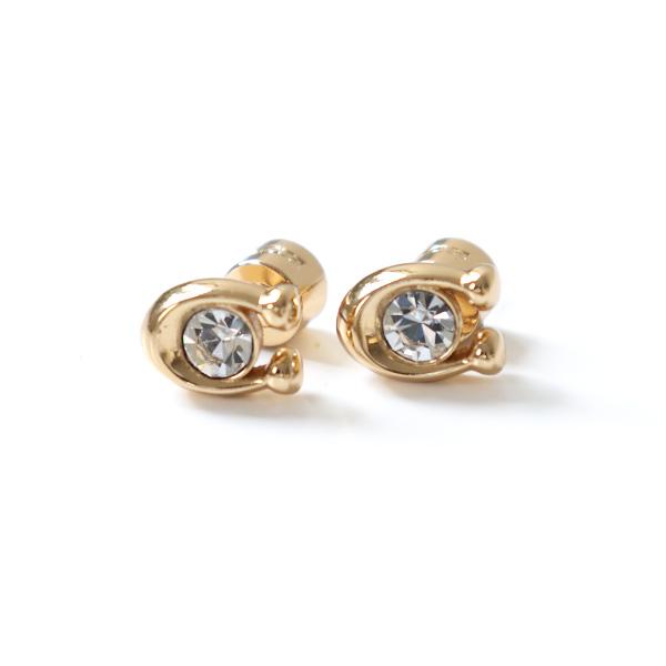 COACH（コーチ） ピアス C Logo Crystal Earrings 37440614 GLD110
