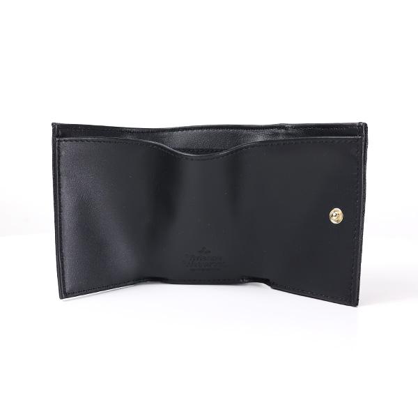 Vivlenne Westwood お洒落なデザイン折り財布小銭入れありヴィヴィ Vivienne Westwood（ヴィヴィアンウエストウッド） 三つ折り財布