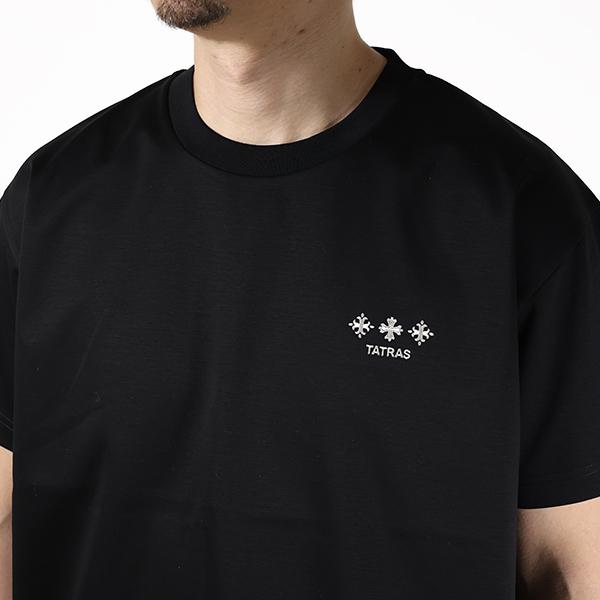 TATRAS■タトラス ビッグロゴ コットン 半袖 Tシャツ TATRAS - NUNKI (ヌンキ) / ブランドロゴ刺繍 シルケット クルー