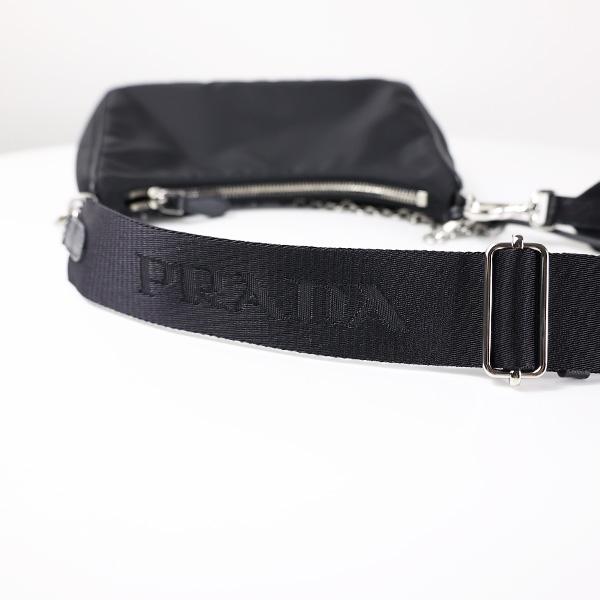 【LaG ヴィンテージ】PRADA プラダ ショルダーバッグ Re-edition 2005 Re-nylon Shoulder Bag 1BH204 R064 F0002 ポーチ付き チェーン ロゴ LaG Onlinestore_9