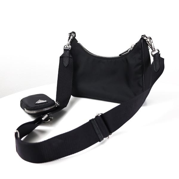 【LaG ヴィンテージ】PRADA プラダ ショルダーバッグ Re-edition 2005 Re-nylon Shoulder Bag 1BH204 R064 F0002 ポーチ付き チェーン ロゴ LaG Onlinestore_4
