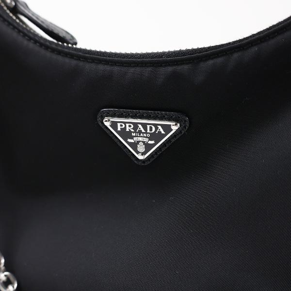 【LaG ヴィンテージ】PRADA プラダ ショルダーバッグ Re-edition 2005 Re-nylon Shoulder Bag 1BH204 R064 F0002 ポーチ付き チェーン ロゴ LaG Onlinestore_5