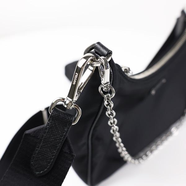 【LaG ヴィンテージ】PRADA プラダ ショルダーバッグ Re-edition 2005 Re-nylon Shoulder Bag 1BH204 R064 F0002 ポーチ付き チェーン ロゴ LaG Onlinestore_7