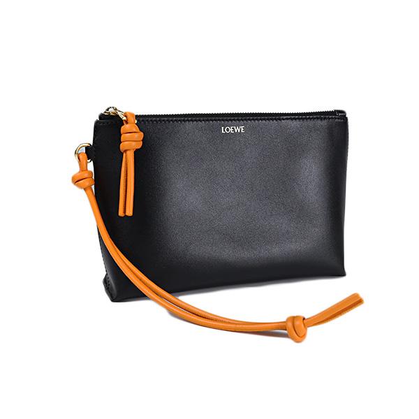 LOEWE ロエベ レザークラッチバッグ LOEWE ロエベ クラッチバッグ KNOT T POUCH ノット Tポーチ