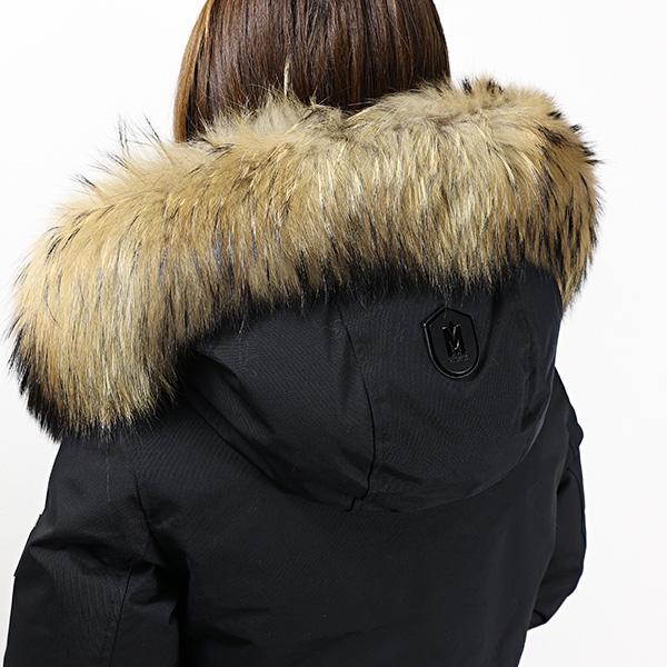 MACKAGE マッカージュ ダウンジャケット KINSLEE-F Down Jacket レディース 撥水 耐水 フード付き ラクーンファー ダウンコート ロゴ アウター LaG Onlinestoreの画像