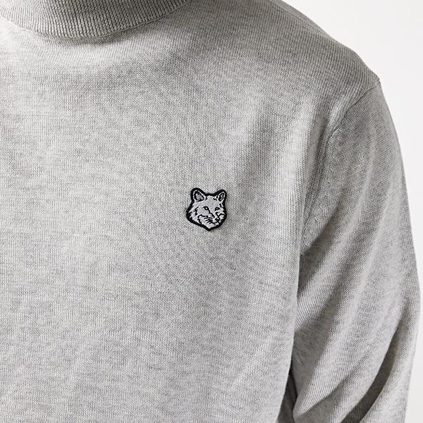 メゾンキツネ タートルネック リブニット フォックスヘッド MAISON KITSUNE（メゾン キツネ） セーター Fox Head Patch Regular