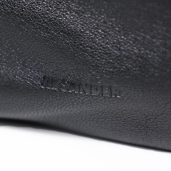 慶【正規品】JIL SANDER 黒 レザー ドローストリング ショルダー Jil Sander ドローストリング ショルダーバッグ | ブラック
