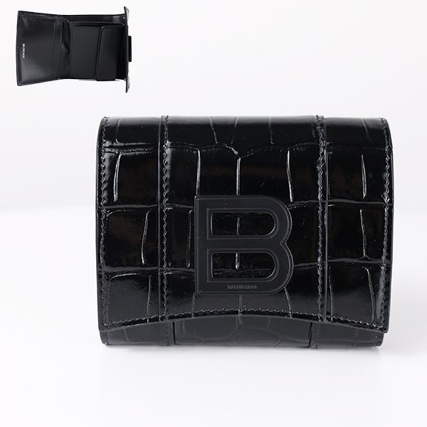 BALENCIAGA（バレンシアガ） 三つ折り財布 HOURGLASS Compact Wallet